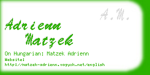 adrienn matzek business card